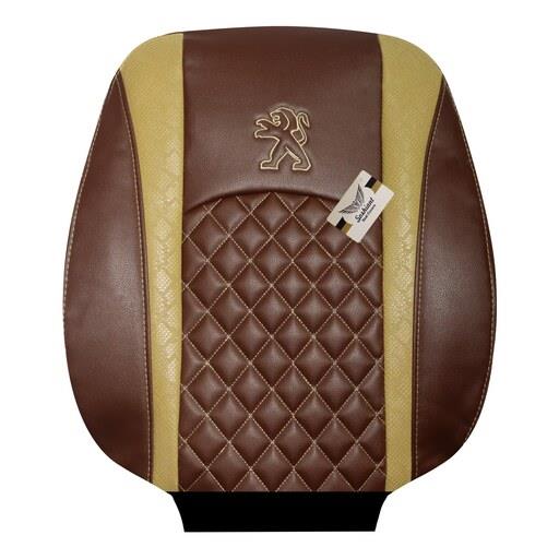 روکش صندلی خودرو سوشیانت مناسب پژو پارس تولید بعد 96 چرم مارون خرجکار پوستماری